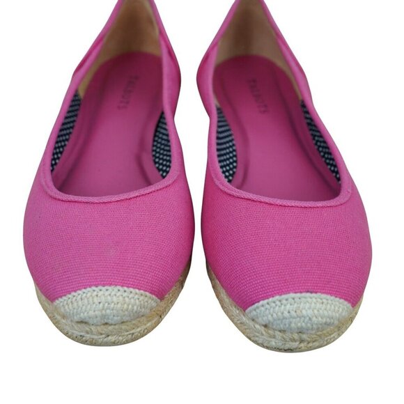 Talbots Womens Pink Canvas Espadrilles Flats Size 9.5 - Picture 2 of 9